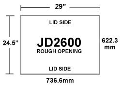 JD2600-inlet-rough-opening JD2600 Ceiling Inlet Rough Opening