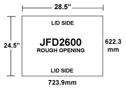 JD2600-inlet-rough-opening JFD2600 Two-Way Inlet Rough Opening