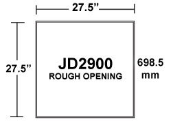 JD2900-rough-opening-inlet JD2900 Inlet Rough Opening
