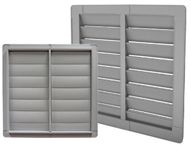 LL-PVC-Fan-Shutter-Snap-Together PVC Fan Shutters