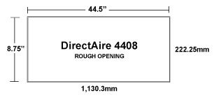 DirectAire 4408 Recessed Inlet Rough Opening