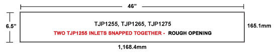 TJP1255_TJP1265_TJP1275_Gravity_Wall_Inlet-double-rough-opening TJP1255, TJP1265, TJP1275 TopJet Gravity Wall Inlets