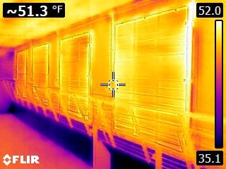 FLIR Photo at same finishing site with Shutter Blank